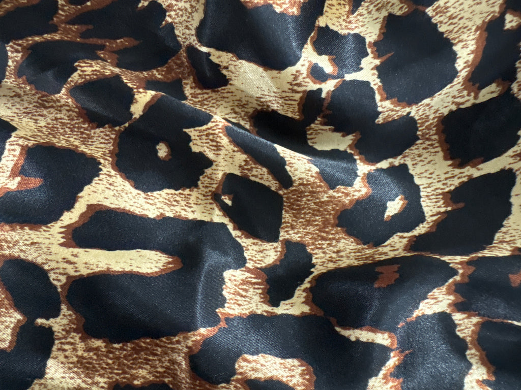 Leopard Satin Pants