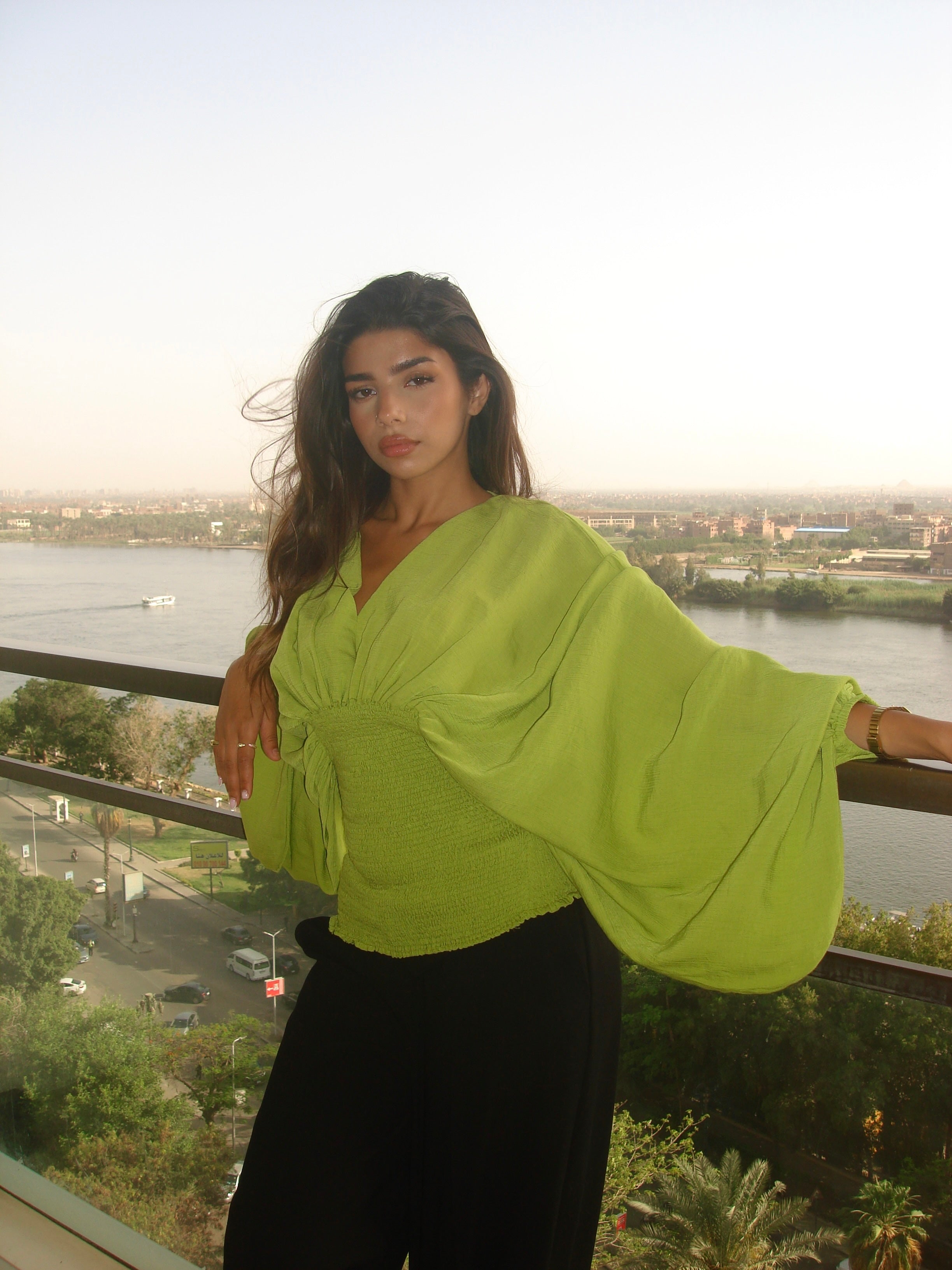 Sculpted blouse
