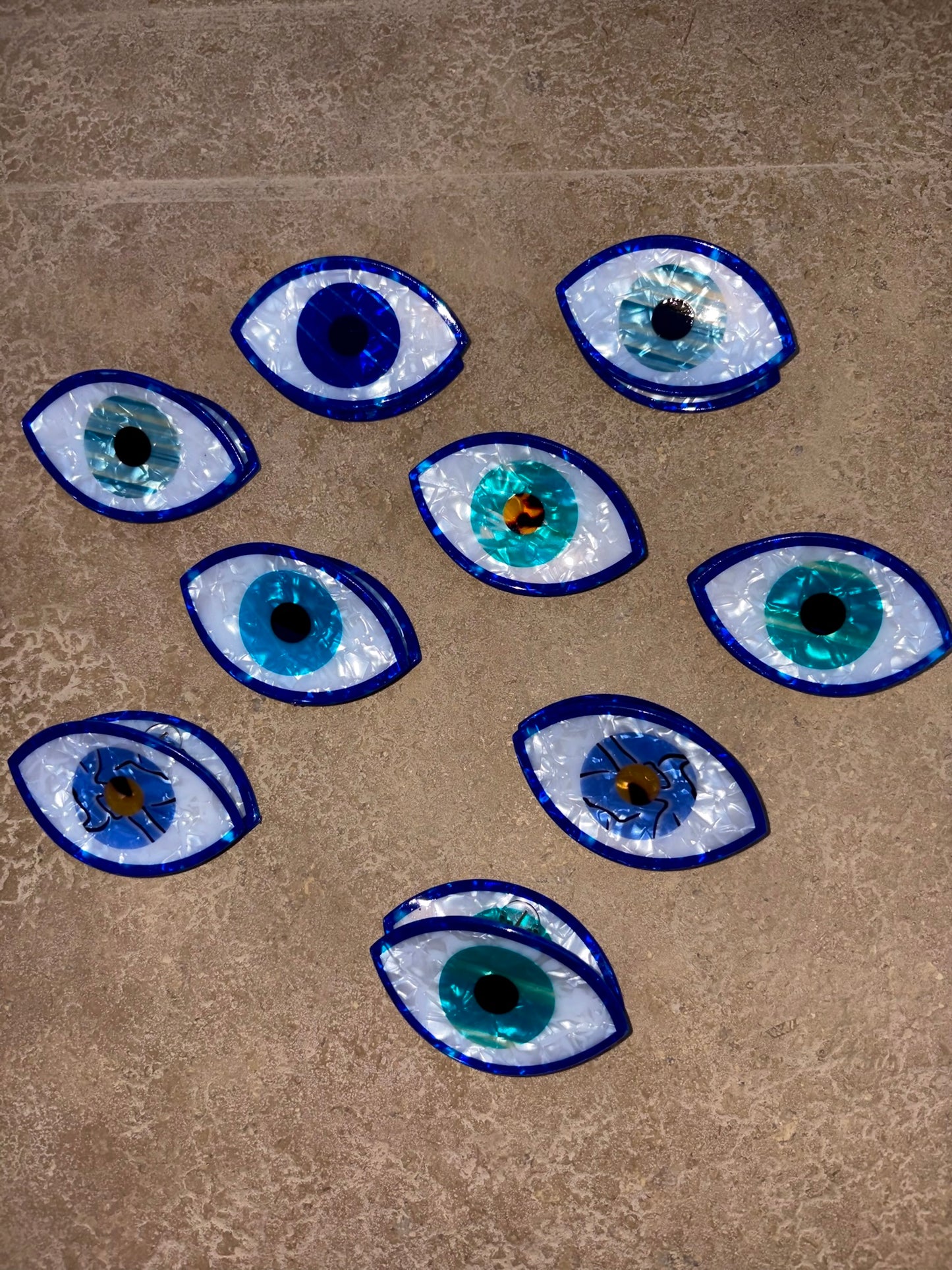 Evil eye hair clip