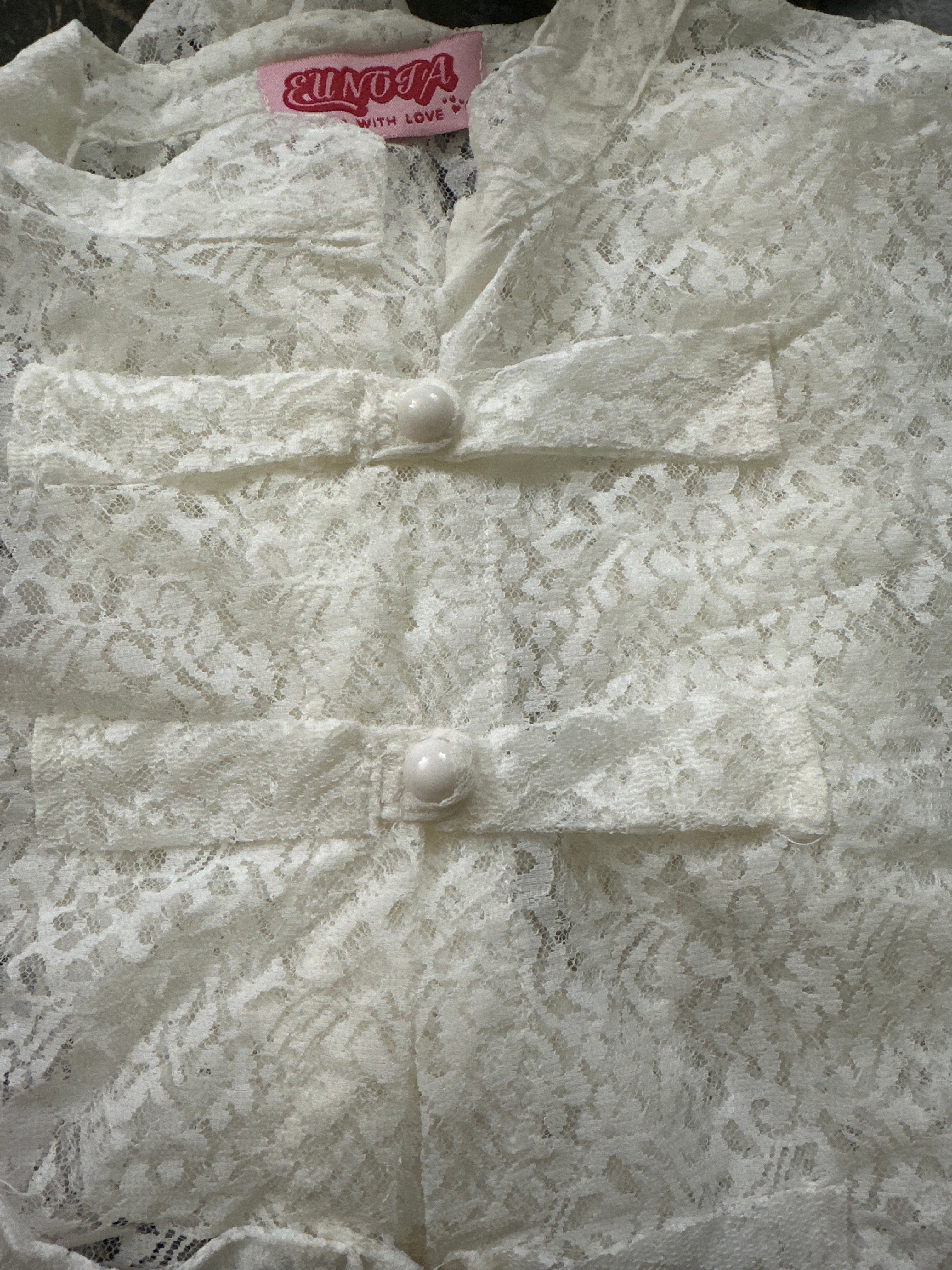 Mandarin lace top