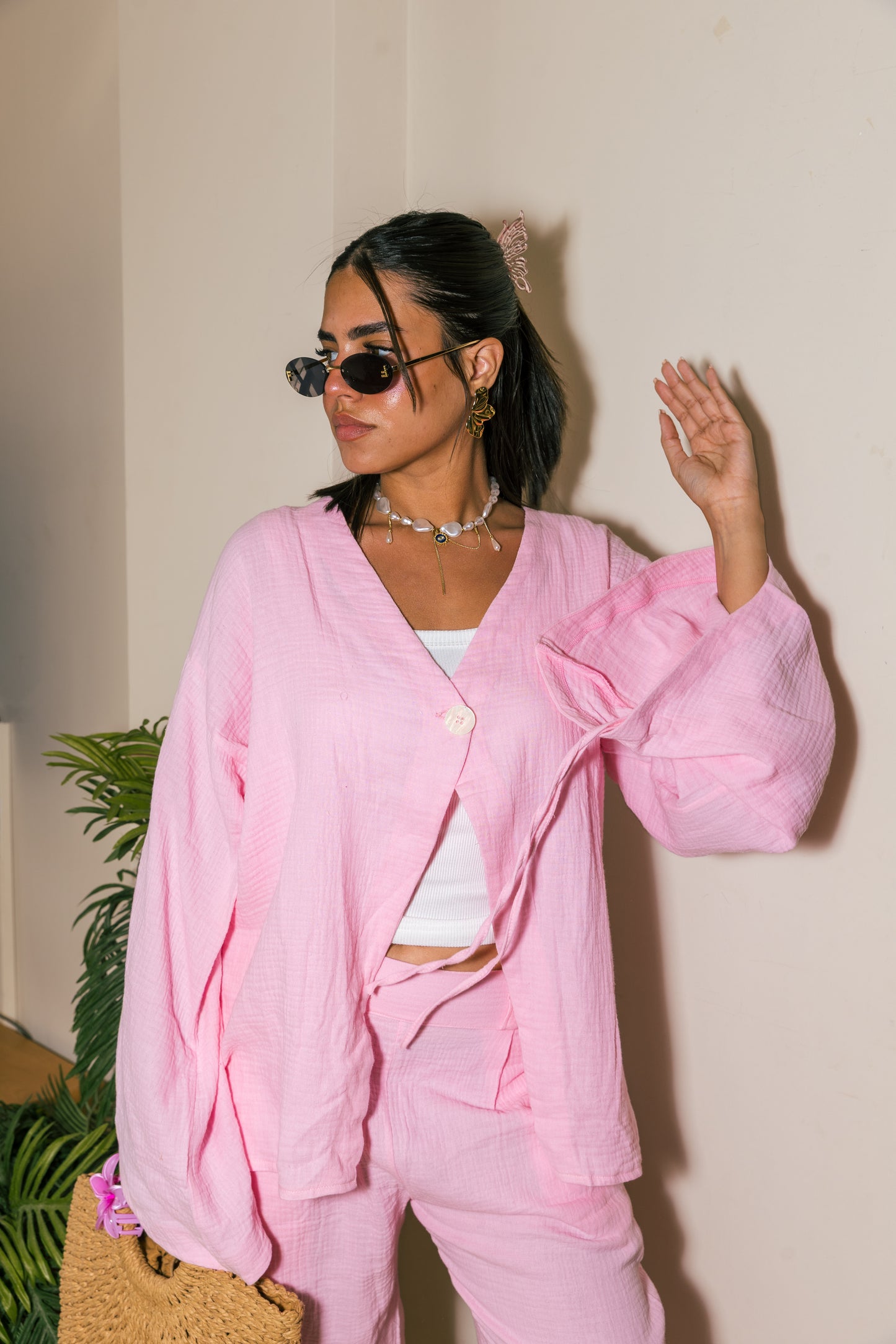 Powder pink set