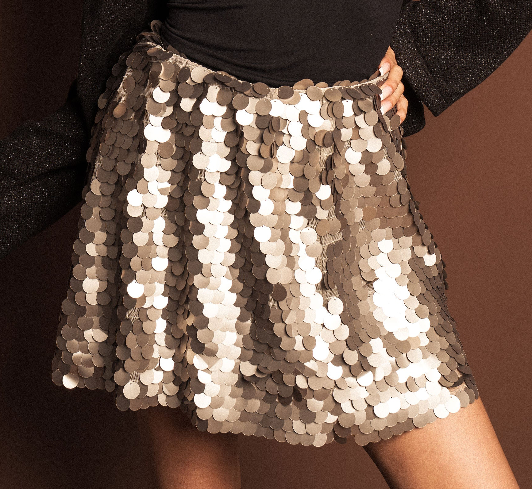 ‘’The light shot diamonds from his eyes’’ Skirt