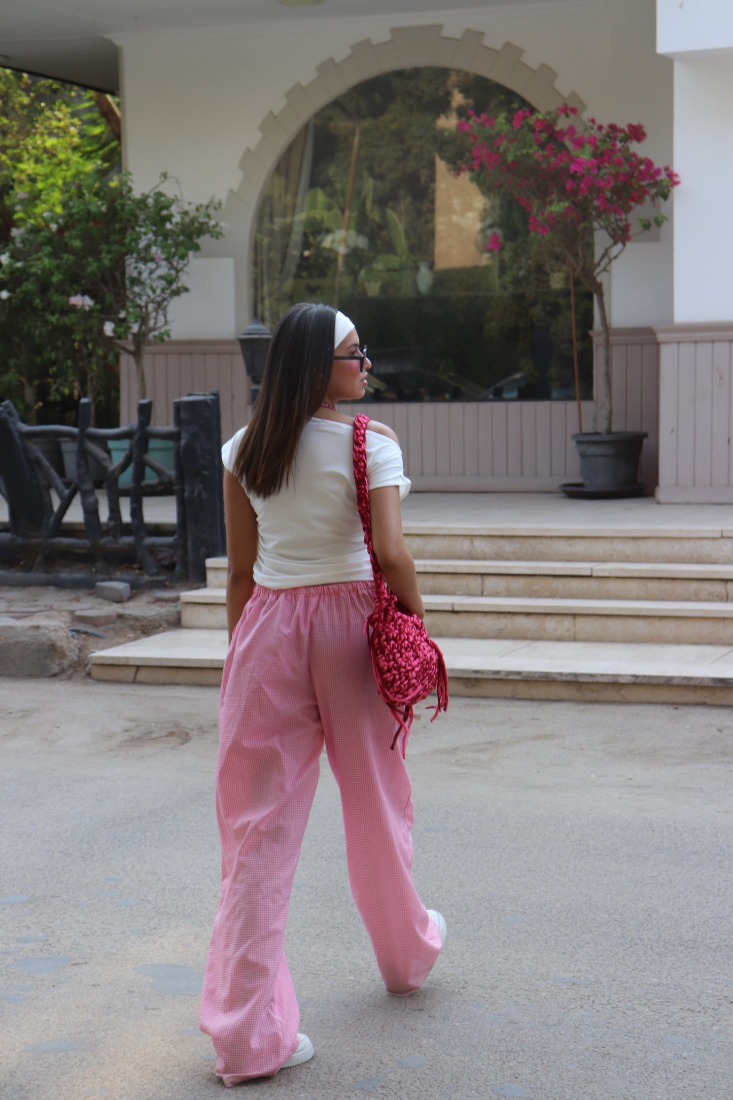 Pink Gingham pants