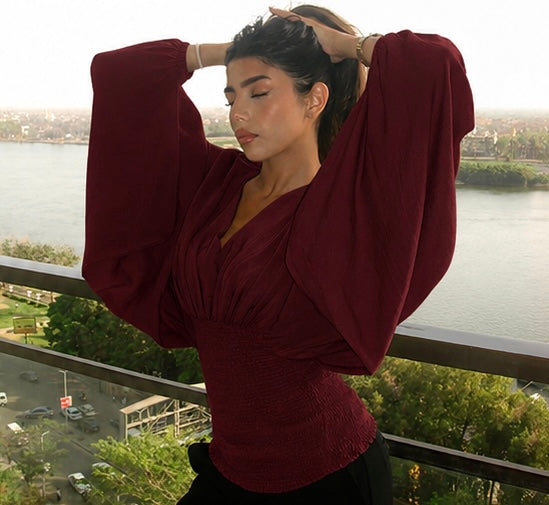Sculpted blouse