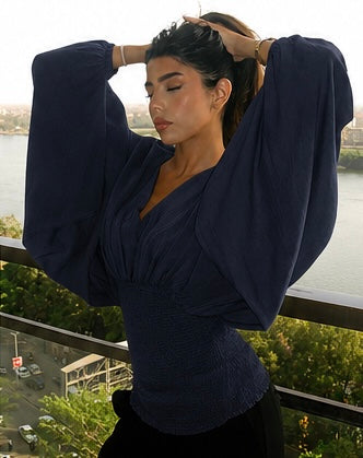 Sculpted blouse