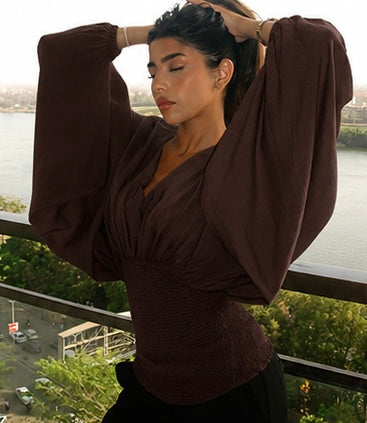 Sculpted blouse