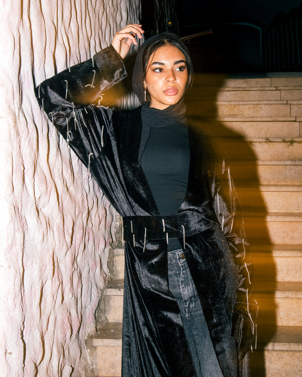Velvet blingy kaftan