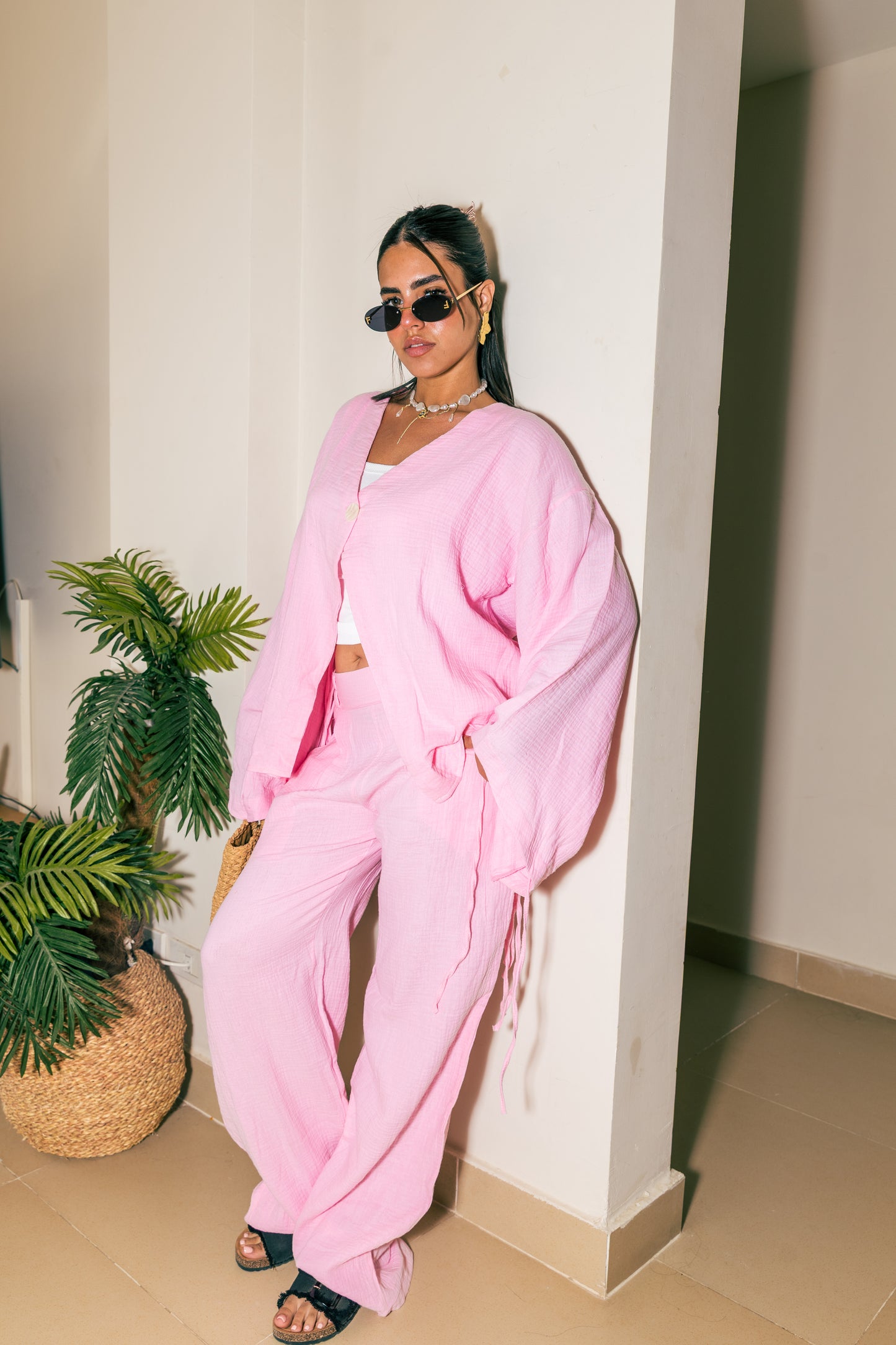Powder pink set