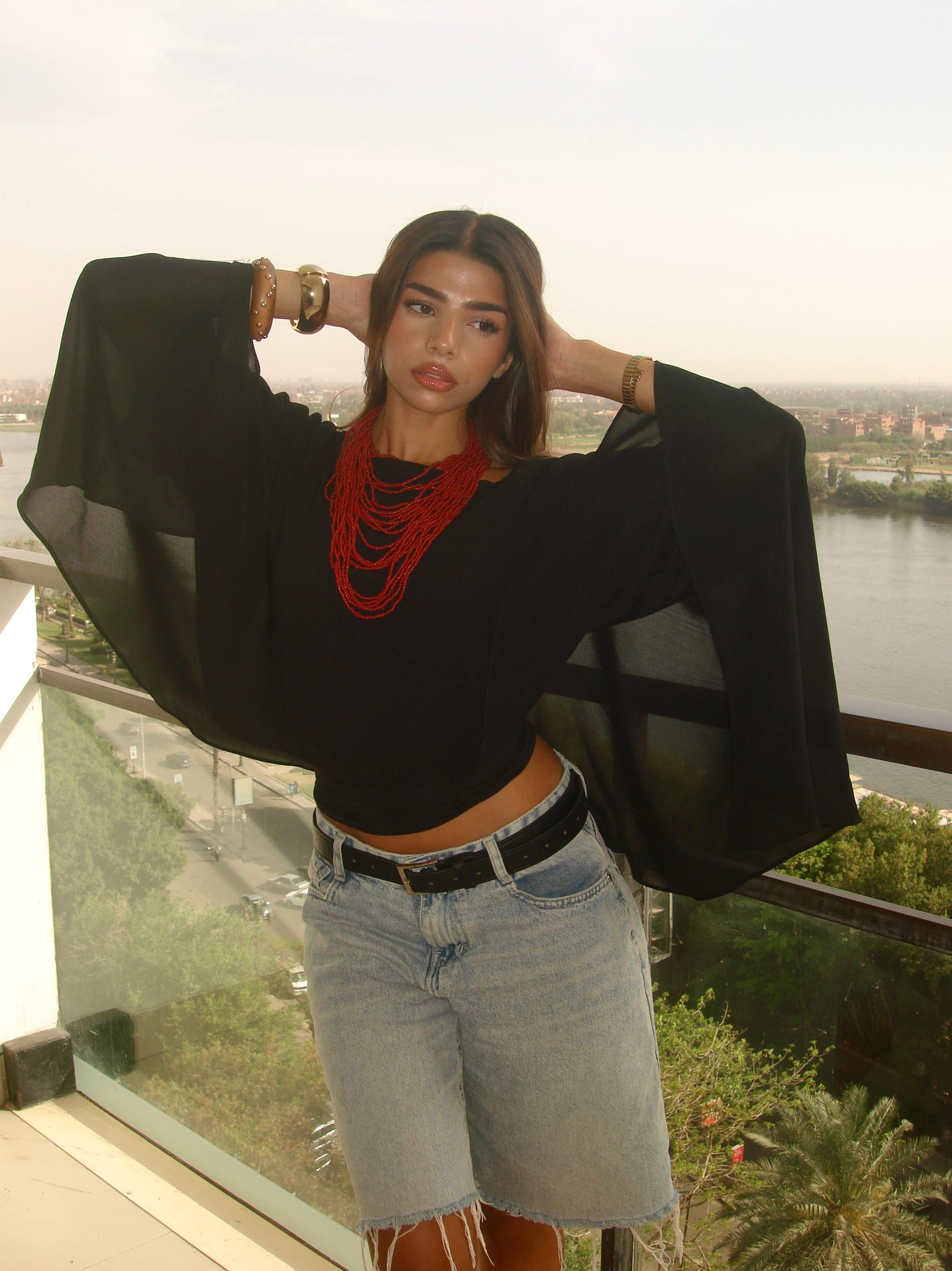 The Chiffon Overlay blouse