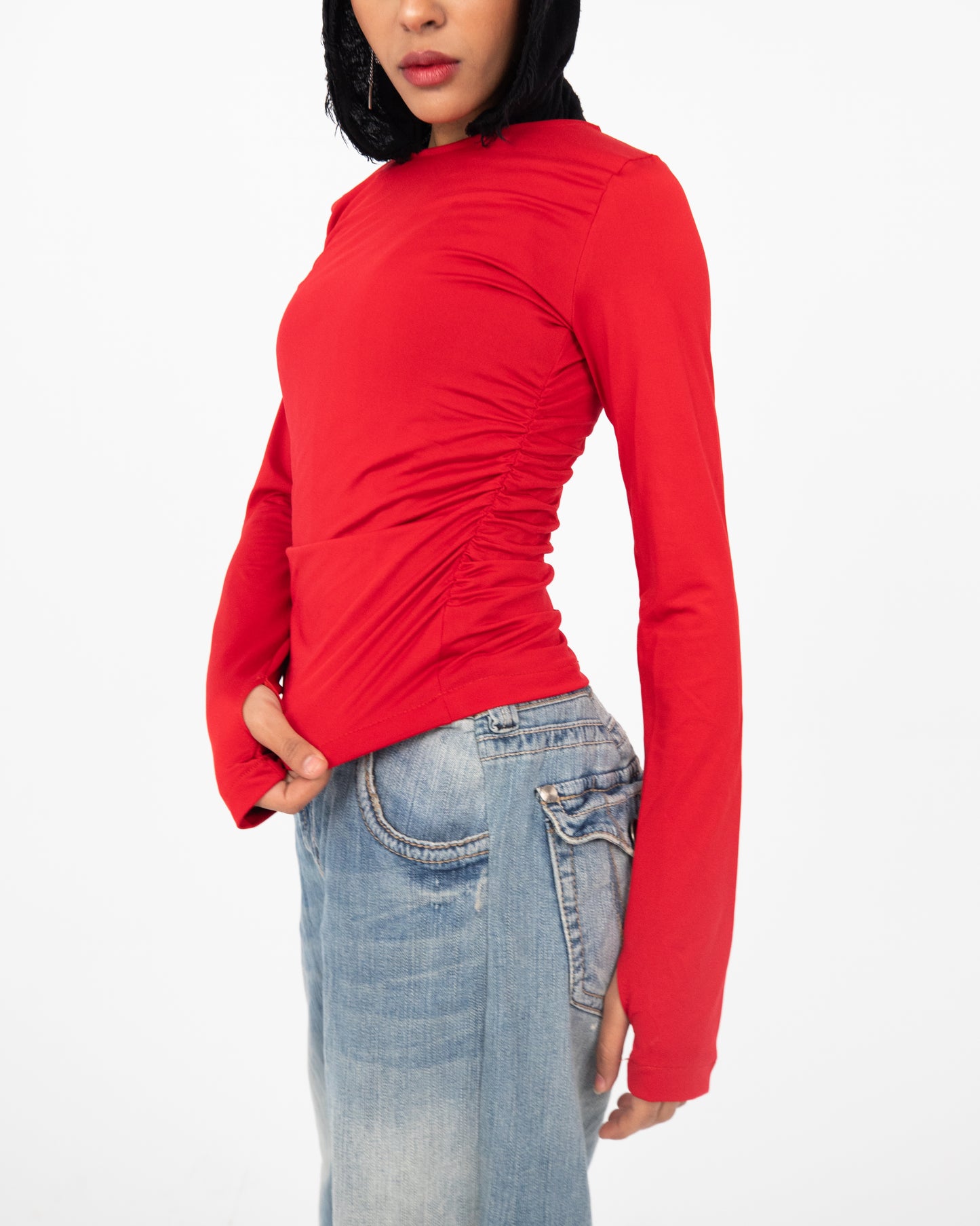 Scarlet round neck top