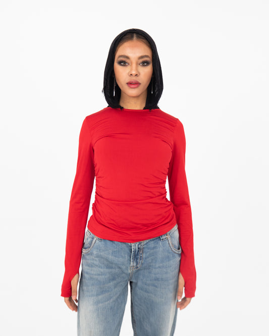 Scarlet round neck top